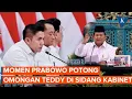 Emosi soal Hutan Sumatera, Prabowo Langsung Potong Ucapan Teddy, Apa Kata Presiden?