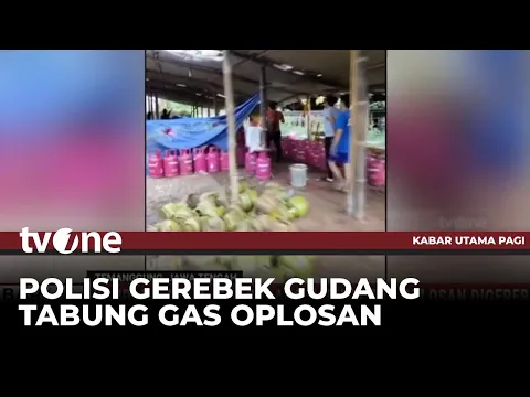 Kandang Ayam yang Jadi Gudang Tabung Gas Oplosan Digerebek