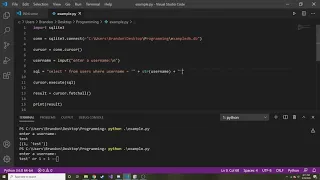 How to Use Parameters in a SQLite SQL Statement in Python SQLite3 Tutorial in Python