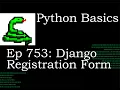 Python Basics Tutorial Django Registration Form
