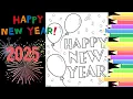 Coloring Happy New Year Coloring page