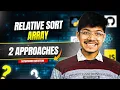 1122 Relative Sort Array Counting Sort Deep Map 2 Approaches