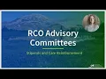 Advisory Committees Orientation - Stipends and Care Reimbursement