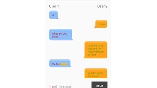 Android Chat Bubble Layout with 9 patch Image using ListView Demo
