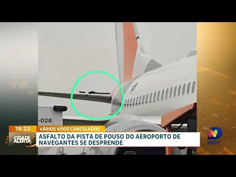Aeroporto de Navegantes: incidente na pista causa caos com cancelamentos de voos