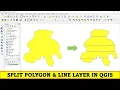 QGIS Tutorials 41 Split Polygon Line layer QGIS