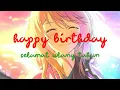 lirik lagu jepang sedih [happy birthday/selamat ulang tahun]