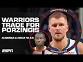 BREAKING Warriors trade Jonathan Kuminga Buddy Hield for Kristaps Porzingis SportsCenter