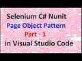 Selenium C Nunit Page Object Pattern - Part 1