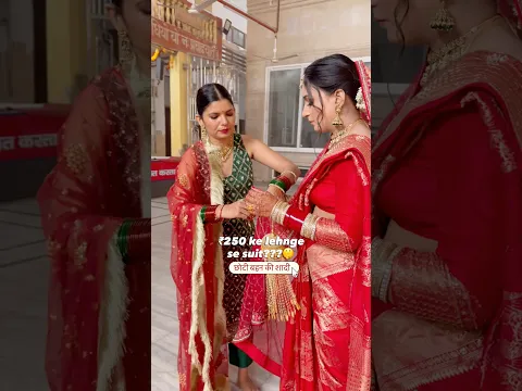 I Found ₹250 Lehenga Fabric in Chandni Chowk & Made THIS From Scratch! | Sister’s Wedding Outfit