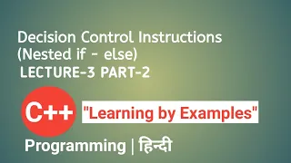 Lecture 16 Applications of Nested if else in C