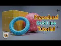 Creating Custom Procedural Grid Line Textures Blender Shader Nodes Tutorial