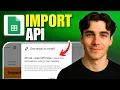 How To Import An API Into Google Sheets Tutorial 2026