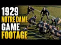 1929 Notre Dame vs Carnegie Tech REAL Game Footage Original AI Colorized