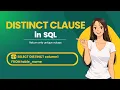 DISTINCT in SQL Explained with Coding Remove Duplicates COUNT DISTINCT Examples SQL Tutorial