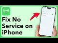 How To Fix No Service On iPhone