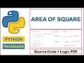 Python program to find Area of Square