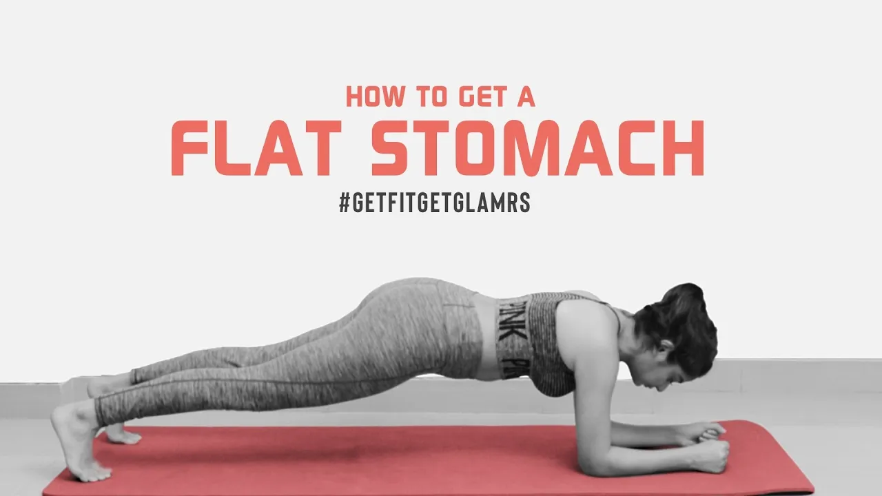 7 Exercises To Get A Flat Stomach | No Equipment At-Home Workouts | Glamrs