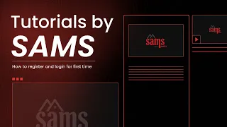 Steps to login SAMS software