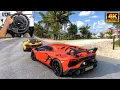 Download Lagu Lamborghini Aventador SVJ \u0026 McLaren P1 | Forza Horizon 5 | Thrustmaster T300RS gameplay