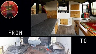 DIY Tiny Camper Van Build – from begin to end