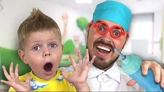 بالكاد سمعت ما يقوله طبيب الأسنان! أفلاطون وبابا اللعب مع الدمى - أفضل برنامج تلفزيوني للأطفال