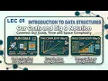 Lec 01 Introduction to Data structures Data Structures Algorithm DevSagarKumarJha