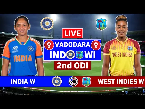 India W v West Indies W 2nd ODI Live | IND W v WI W 2nd ODI Live Scores & Commentary | India Innings