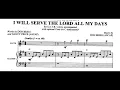 I WILL SERVE THE LORD ALL MY DAYS | DEMO | SATB | Song Offering