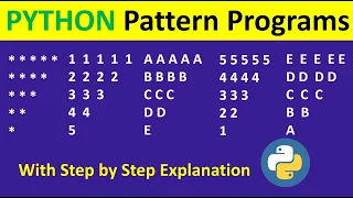 Printing Numbers Alphabets in Inverted Right Angle Triangle Pattern Program Part-6