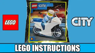 LEGO Instructions | LEGO City | 952001 | Motorcycle Cop (LEGO Magazine)
