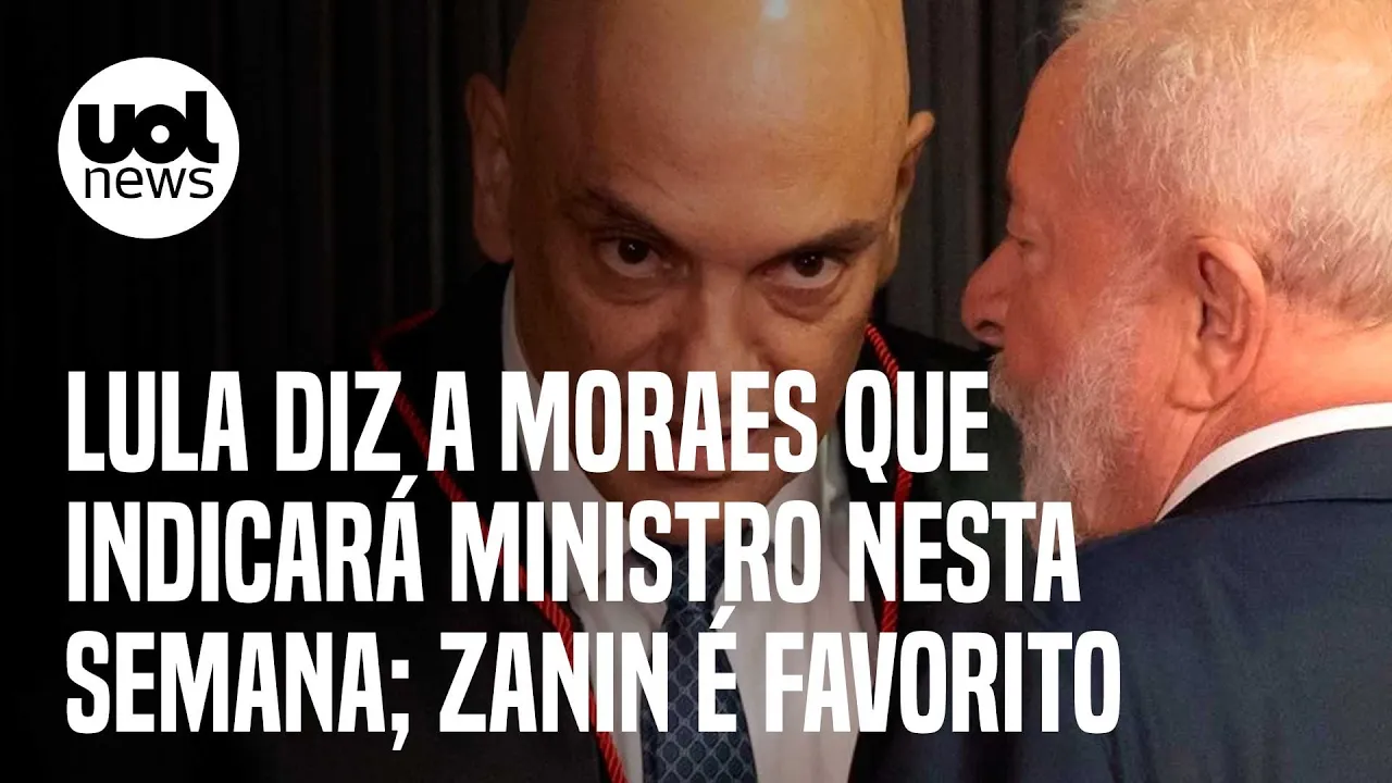 Lula indicará nesta semana ministro do STF; Cioccari: 'Terá desgaste pela frente se nomear Zanin'