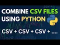 Combine multiple CSV files using Python