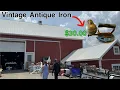 Amish Barn Garage Yard Sales Free Stuff Thrift in Lancaster Pennsylvania Vintage antique iron