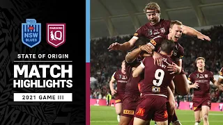 nrl highlights blues v maroons match highlights game iii 2021 state of origin nrl
