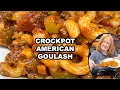 CROCKPOT AMERICAN GOULASH Slow Cooker Ground Beef Recipe