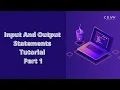 Input And Output Statements in Python Programming Tutorial Part 1