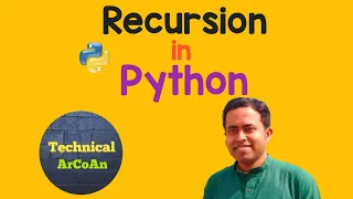 Recursion in Python Recursive Function Python Tutorial for Beginners