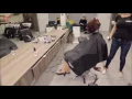 2017-13 Tereza - long red hair cut to short bob