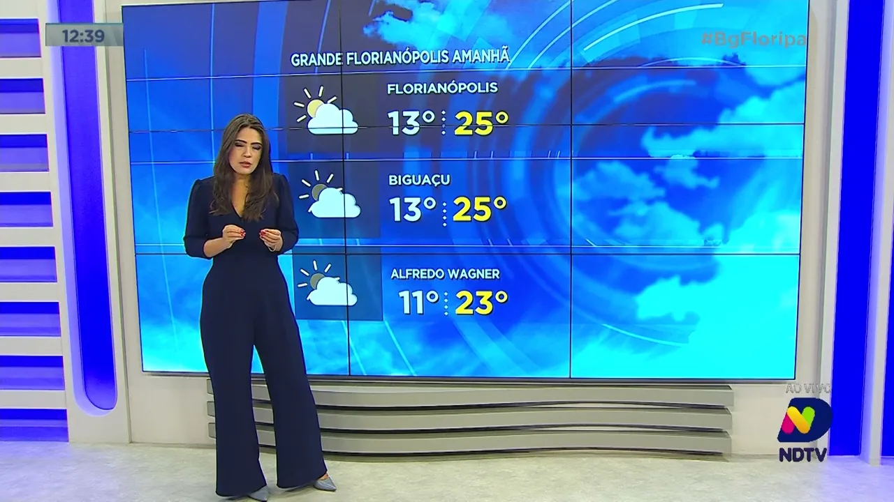 Confira a previsão do tempo para esta quinta-feira na Grande Florianópolis