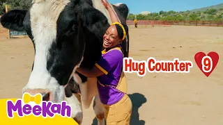 Meekah Hugs ALL the Animals! 🤗🐴🐑 The Ultimate Hug Challenge! | Meekah Moves