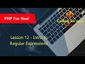 12 Intro to Regular Expressions PHP Tutorial for beginner s PHP Tutorial