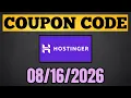Hostinger Coupon Code August 2026 - Hostinger Discount Code Promo Code