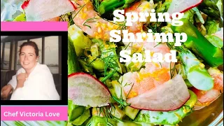 Download Spring SHRIMP SALAD w/ Asparagus, Snow Peas, Edamame \u0026 Lots of Love | Recipe from Chef Victoria Love MP3