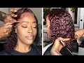 A-Symmetric CURLY BOB Elfin Hair