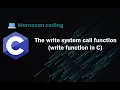 Darija - The write system call function