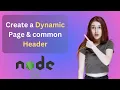 Create Dynamic Pages Common Header using EJS in node JS