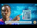 Build a Calculator with Vanilla JavaScript - Full Tutorial