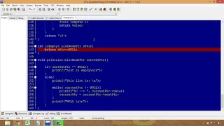C Programming 201 linked list is empty