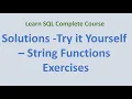 33 Solution String Functions